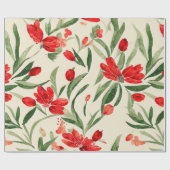 kerstflesjes cadeaupapier (Vlak)