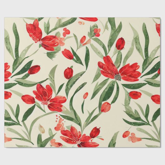 kerstflesjes cadeaupapier (Vlak)