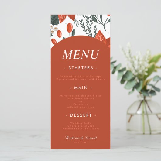 kerstflesjes en vruchten voor kerst menu (Staand voorkant)