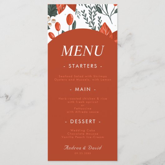 kerstflesjes en vruchten voor kerst menu (Voorkant)