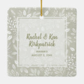 Kerstflessen Keramisch Ornament (Achterkant)