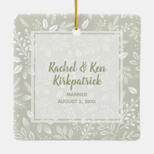 Kerstflessen Keramisch Ornament (Achterkant)