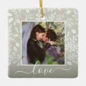 Kerstflessen Keramisch Ornament (Voorkant)