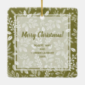 Kerstflessen Keramisch Ornament (Achterkant)