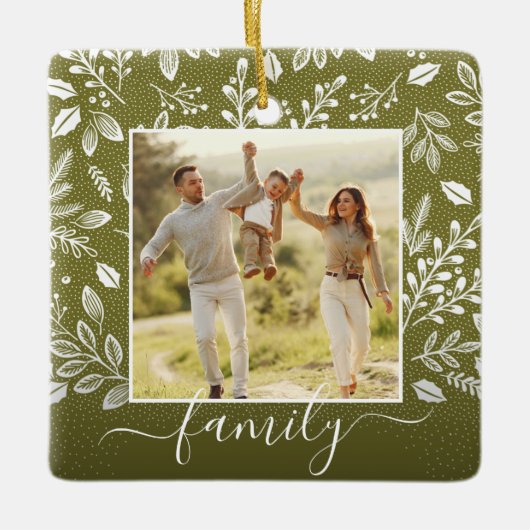 Kerstflessen Keramisch Ornament (Voorkant)