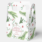 kerstflessen met rode Waterverf en groene flessen Bedankdoosjes (Geopend)