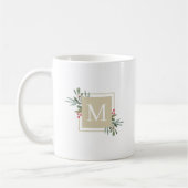 kerstflessen Monogram koffie Mok (Links)