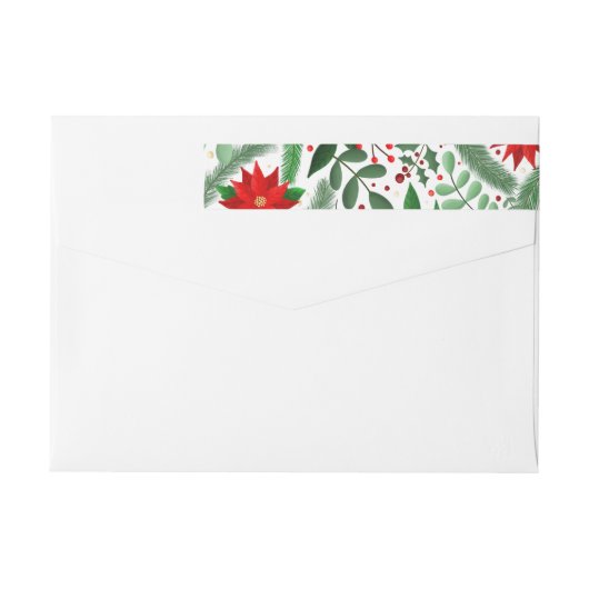 Kerstflessen (op wit) Retouradres (Achterkant)