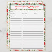 kerstflessenkaart (Voorkant / Achterkant)