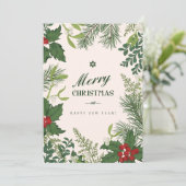 kerstflora  | Fotovakantiekaart Feestdagenkaart (Staand voorkant)