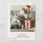 kerstflora  | Fotovakantiekaart Feestdagenkaart (Achterkant)