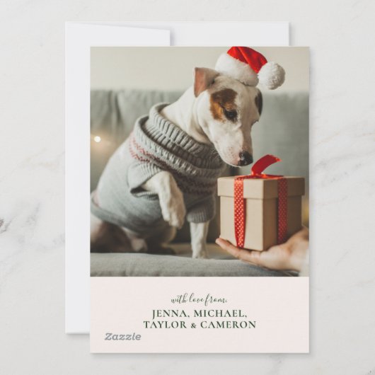 kerstflora  | Fotovakantiekaart Feestdagenkaart (Achterkant)