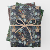  kerstflora inpakpapier vel (In situ)