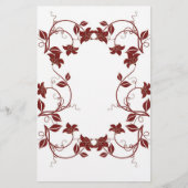 KerstFloral Briefpapier (Voorkant)