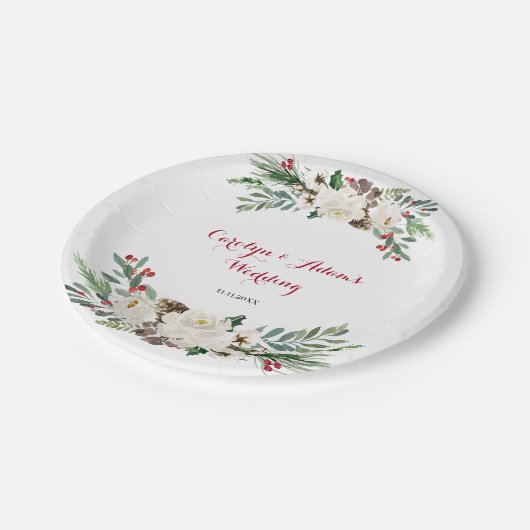 KerstFloral bruiloft Bord (Gekanteld)