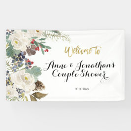 kerstFloral Couple Shower Banner