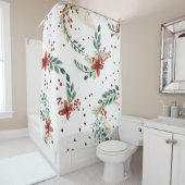 KerstFloral Douchegordijn (In situ)