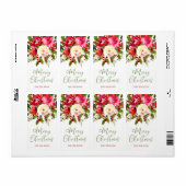 KerstFloral Etiket (Full Sheet)