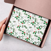 KerstFloral Greenery Festive Winter Feestdagen Tissuepapier