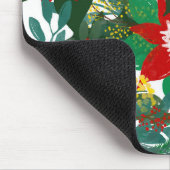 KerstFloral Leaf Art Muismat (Hoek)