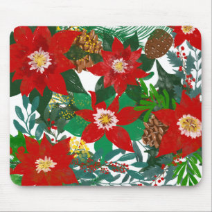KerstFloral Leaf Art Muismat