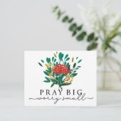 KerstFloral Motivatie Briefkaart van Prayer (Staand voorkant)