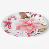 KerstFloral Papieren Bordje (Gekanteld)