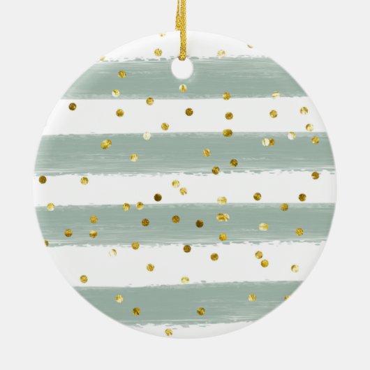 kerstFloral Pensioen Keramisch Ornament (Achterkant)