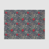 KerstFloral Poinsettia Winter Heather Tissuepapier (Voorkant)