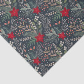 KerstFloral Poinsettia Winter Heather Tissuepapier (Detail)