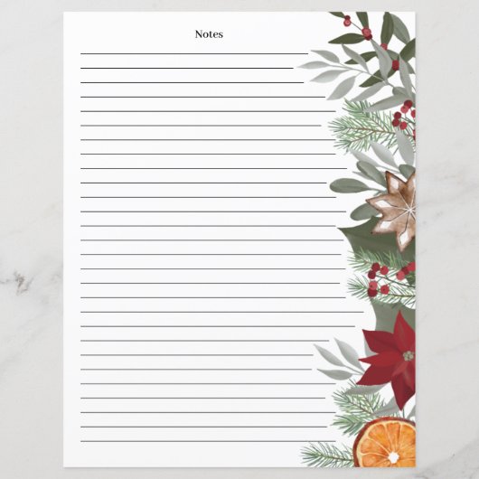 KerstFloral Recipe Card (Achterkant)