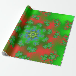 KerstFloral Sprinkles Cadeaupapier
