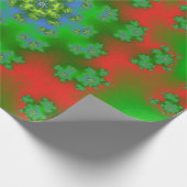 KerstFloral Sprinkles Cadeaupapier (Hoek)