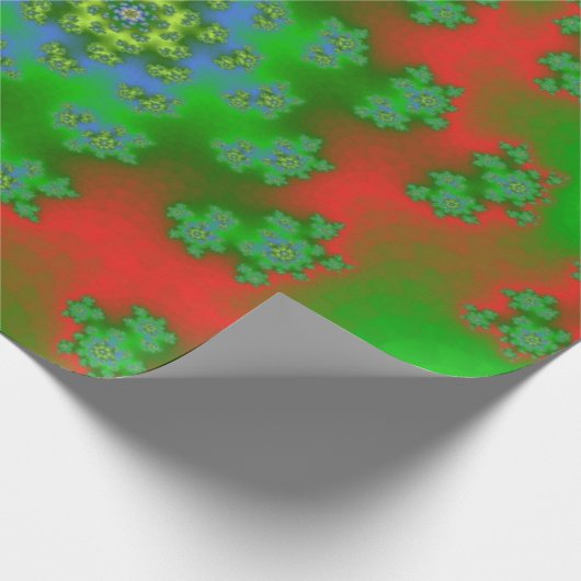 KerstFloral Sprinkles Cadeaupapier (Hoek)