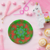 KerstFloral Sprinkles Papieren Bordje (Feest)