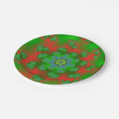 KerstFloral Sprinkles Papieren Bordje (Gekanteld)