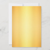 KerstFloral Winter Vrijgezellenfeest Gold Kaart (Achterkant)