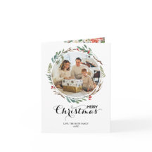 kerstFloral Wreath Season's Greetings 3 Foto