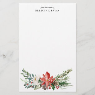 KerstFlorals Holiday Garland Personal Briefpapier