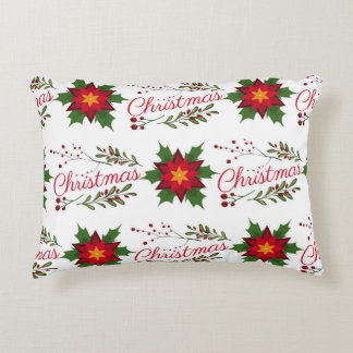kerstfloret holi met een doornende winter accent kussen