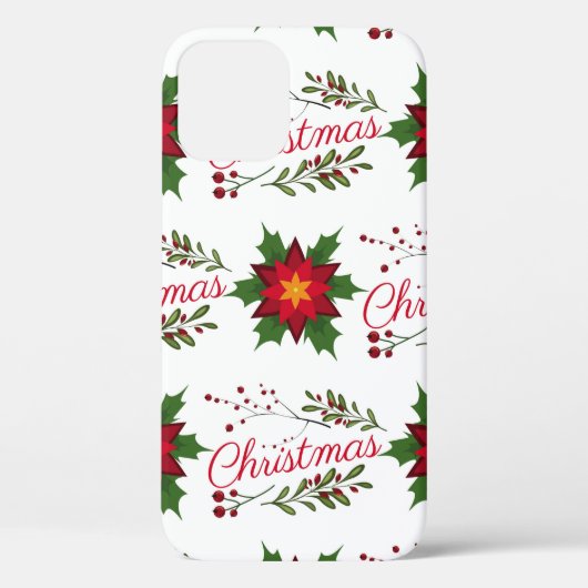 kerstfloret holi met een doornende winter Case-Mate iPhone case (Achterkant)