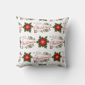 kerstfloret holi met een doornende winter kussen