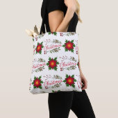 kerstfloret holi met een doornende winter tote bag (Dichtbij)