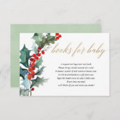 kerstflorrood groen goudboekje, enclave informatiekaartje (Voorkant / Achterkant)