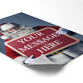 Kerstfluisteraar: Uw bericht op het teken van de K Poster (Hoek)