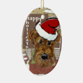 KERSTFOKSTER KERAMISCH ORNAMENT (Rechts)