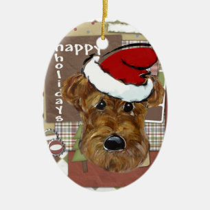 KERSTFOKSTER KERAMISCH ORNAMENT