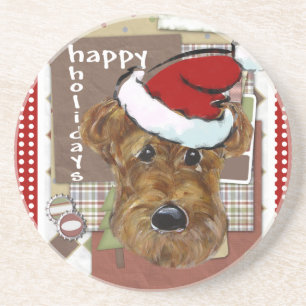 KERSTFOKSTER ZANDSTEEN ONDERZETTER