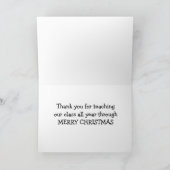 KERSTFOLDER VOOR DE LERAAR KAART (Binnen)