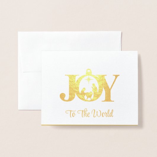 Kerstfoliekaart Folie Kaarten (Voorkant met envelop)